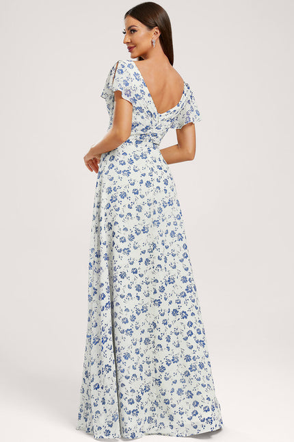 Robe Trapèze Mousseline Fendue - gallery 4