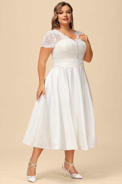 Robe Trapèze Lueur Nuptiale - gallery 7