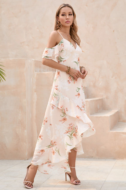 Robe Trapèze Florale Évoquée - gallery 1