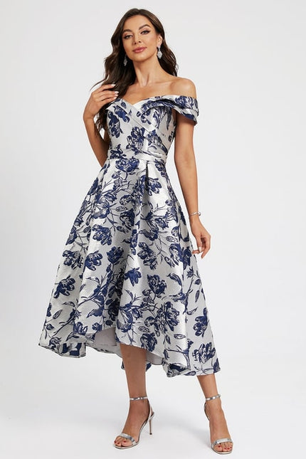 Robe Trapèze Finesse Florale - gallery 2