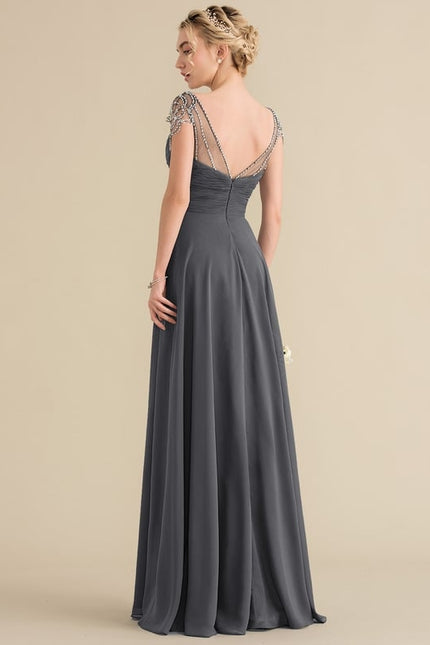 Robe Trapèze Longue Élégante - gallery 4