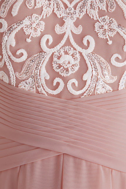 Robe Trapèze Dentelle Asymétrique - gallery 4