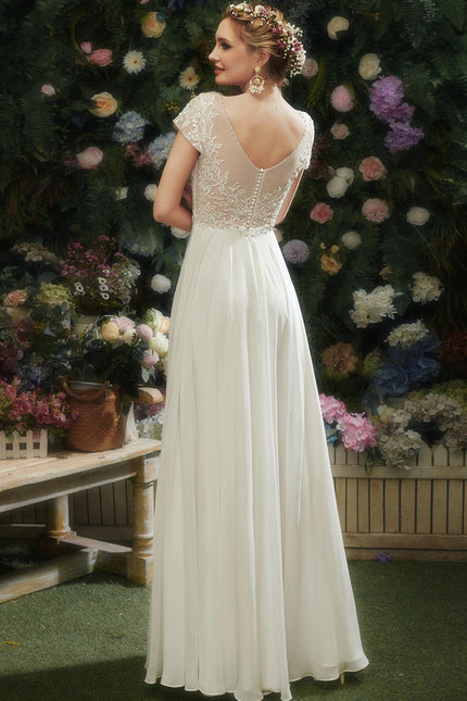 Robe Trapèze Lumière De Mousseline - gallery 3