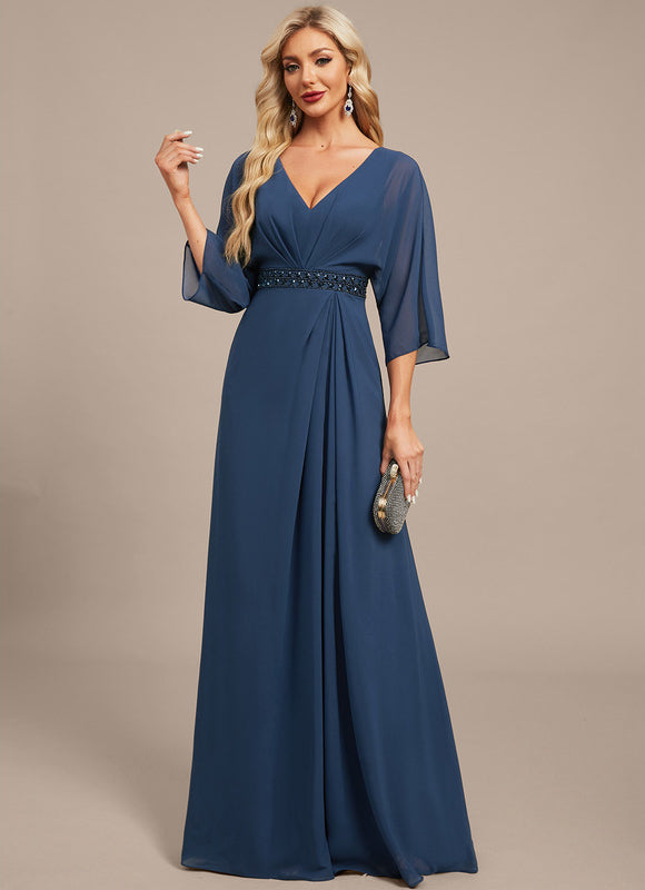 Robe Trapèze Longue Élégante - gallery 5