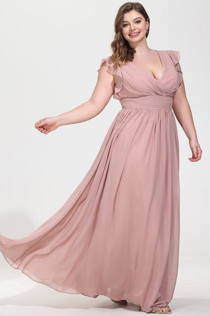 Robe Trapèze Mousseline Fendue - gallery 7