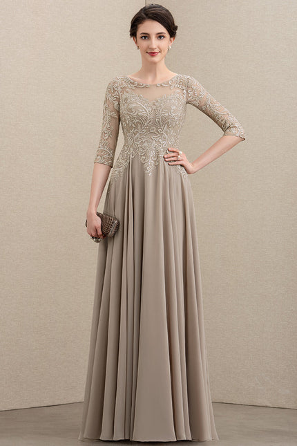 Robe Trapèze Longue Violetée - gallery 1