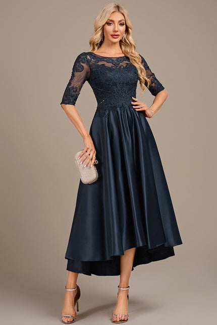 Robe Trapèze Marine Élégante - gallery 4