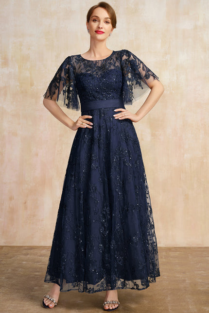 Robe Trapèze Marine Étoilée