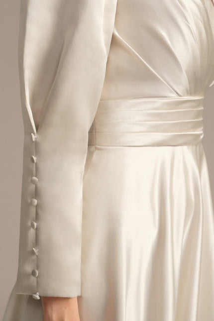 Robe Trapèze Lueur Satinée - gallery 8