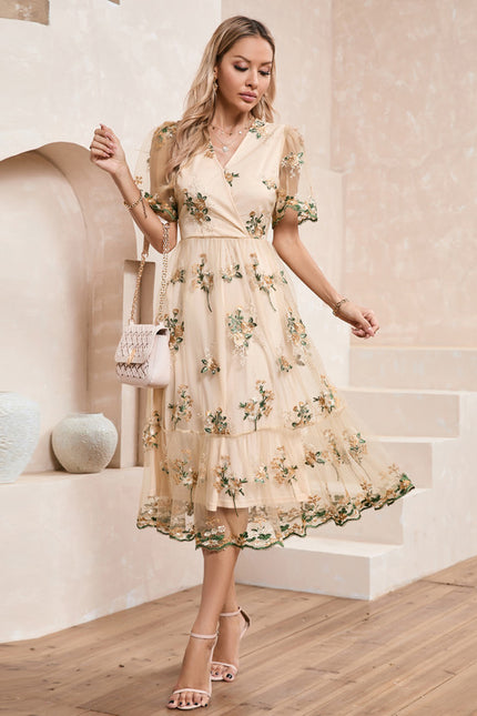 Robe Trapèze Florale Chic - gallery 3