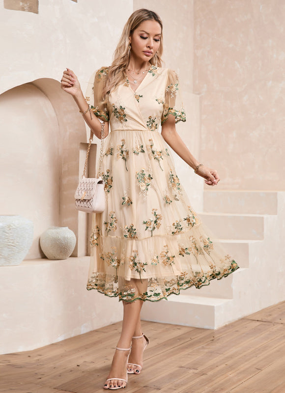 Robe Trapèze Florale Chic - gallery 3