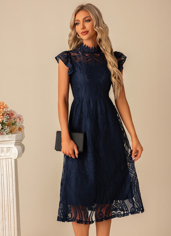 Robe Trapèze Nuit Écarlate