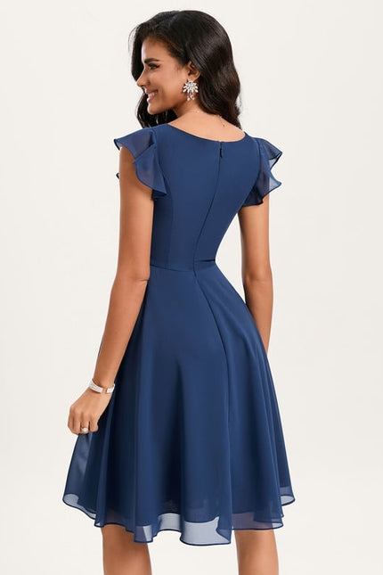 Robe Trapèze Émeraude Volante - gallery 3