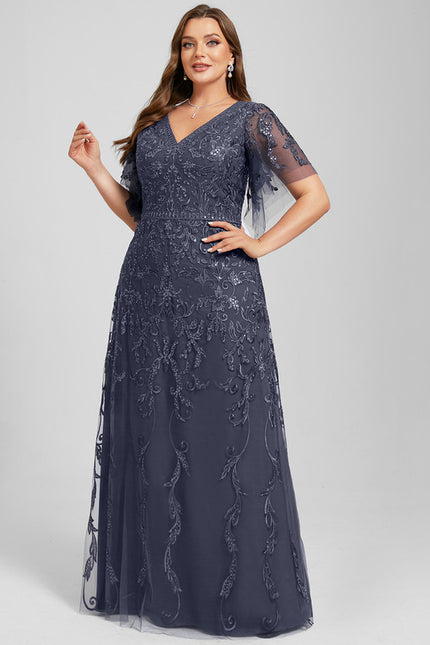Robe Trapèze Élégance Tulle Cristal - gallery 9