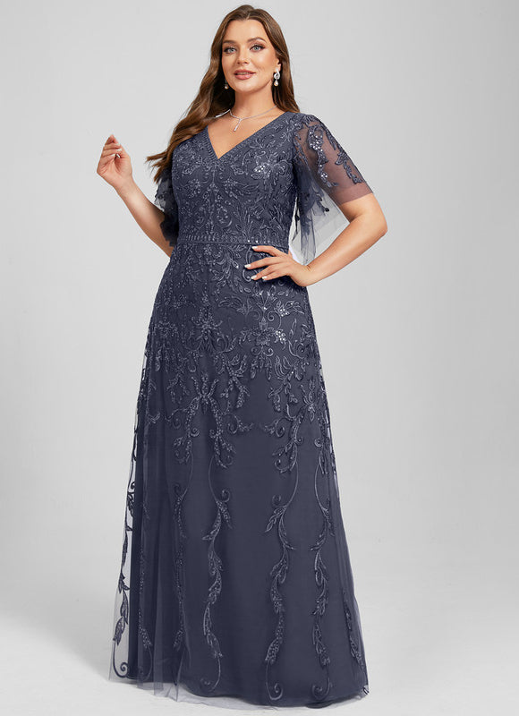 Robe Trapèze Élégance Tulle Cristal - gallery 9