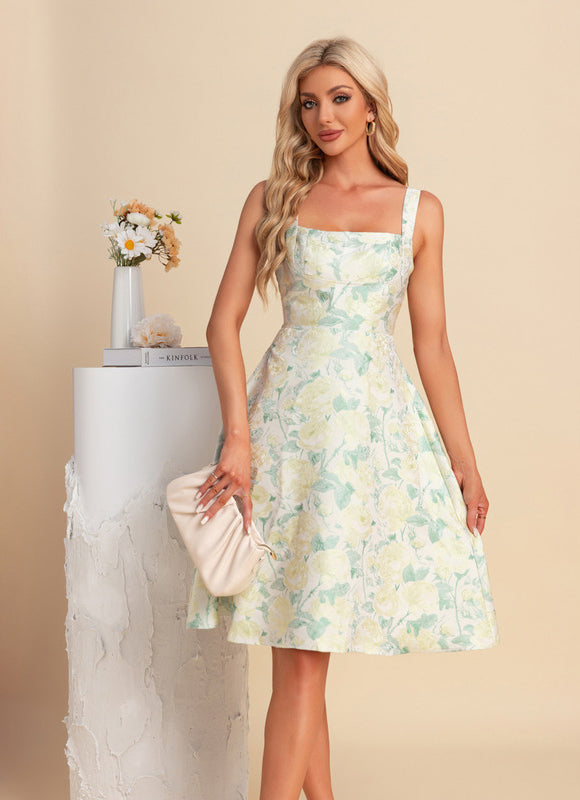 Robe Trapèze Midi Romantique