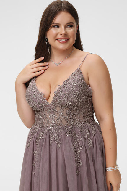 Robe Trapèze Voile Argenté - gallery 8