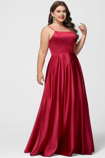 Robe Trapèze Satin Émeraude - gallery 4