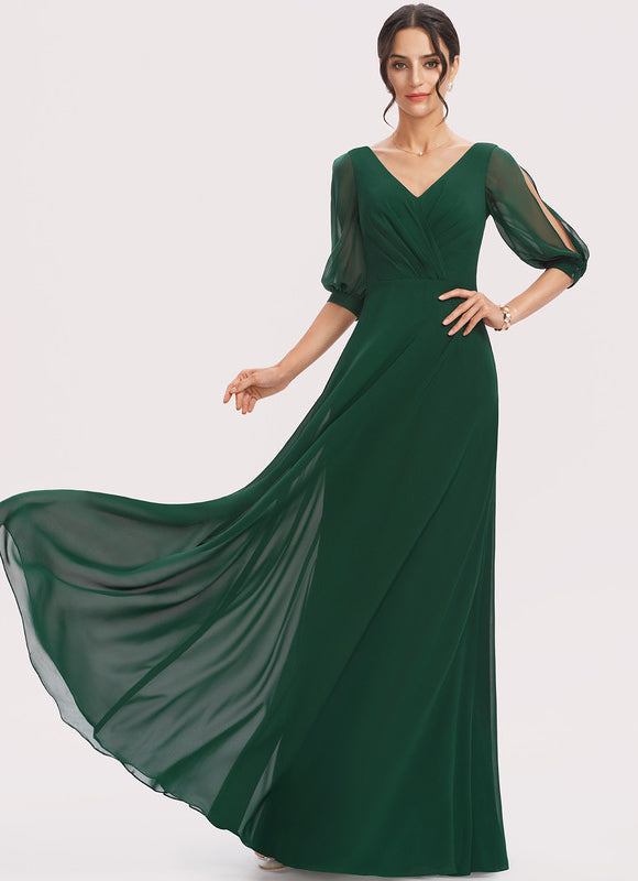 Robe Trapèze Mousseline Fendue