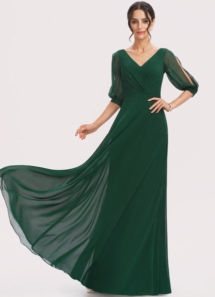 Robe Trapèze Mousseline Fendue