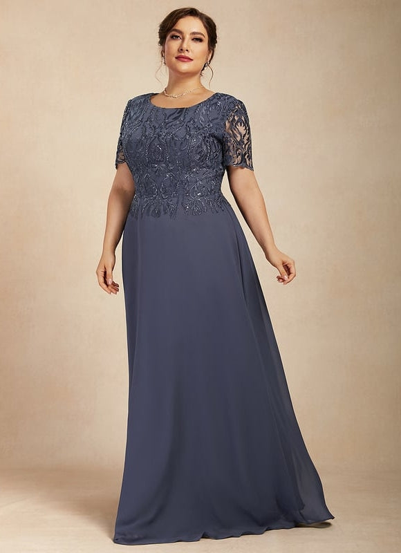 Robe Trapèze Élégance Marine Brodée - gallery 6