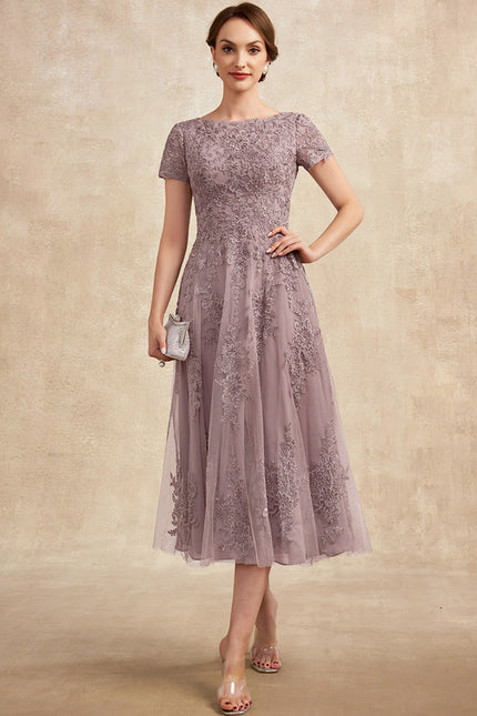 Robe Trapèze Lavande Éthérée - gallery 3