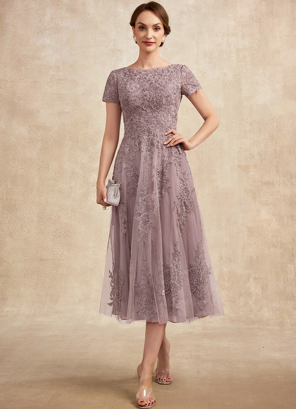 Robe Trapèze Lavande Éthérée - gallery 3