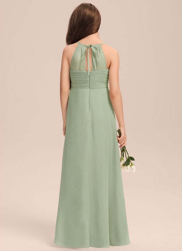 Robe Trapèze Bleu Céleste Aérien - gallery 2