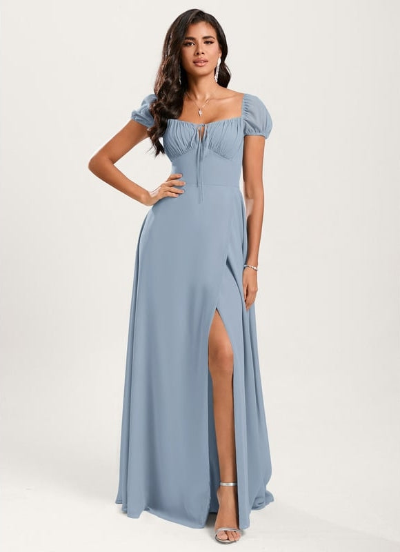 Robe Trapèze Flottante Aqua - gallery 2