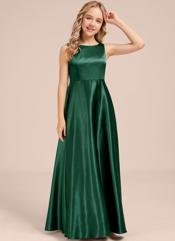 Robe Trapèze Satinée Cerise - gallery 1