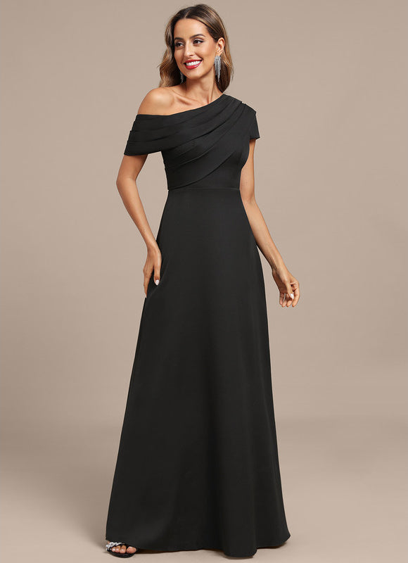 Robe Trapèze Noire Élégante - gallery 4