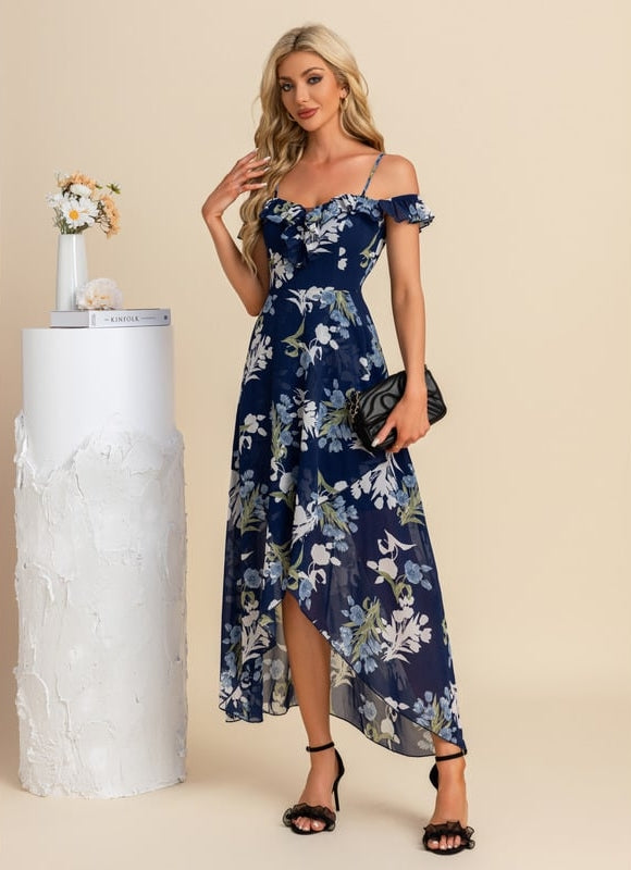 Robe Trapèze Florale Élégante - gallery 9