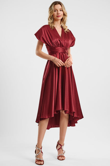 Robe Trapèze Satin Raffiné - gallery 3