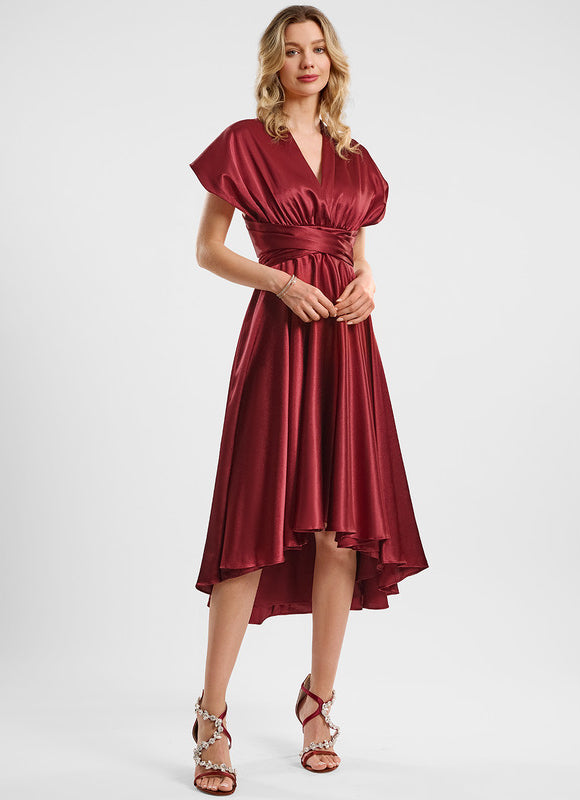Robe Trapèze Satin Raffiné - gallery 3