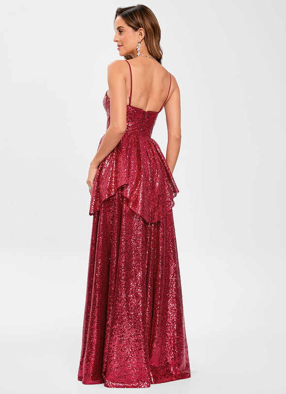 Robe Trapèze Éclat Rubis - gallery 1