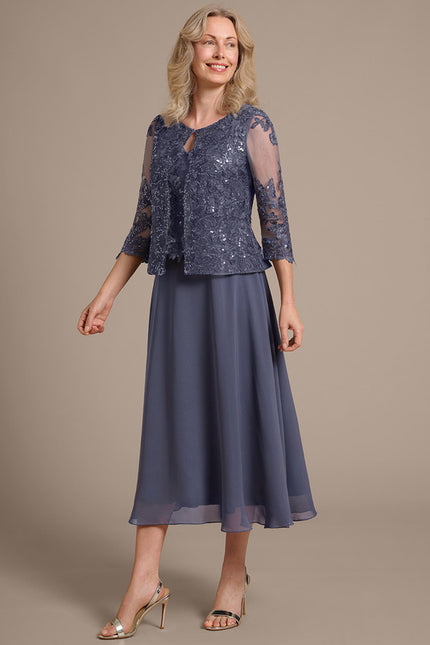 Robe Trapèze Éclat De Velours - gallery 4