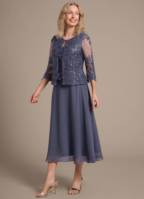 Robe Trapèze Éclat De Velours - gallery 4