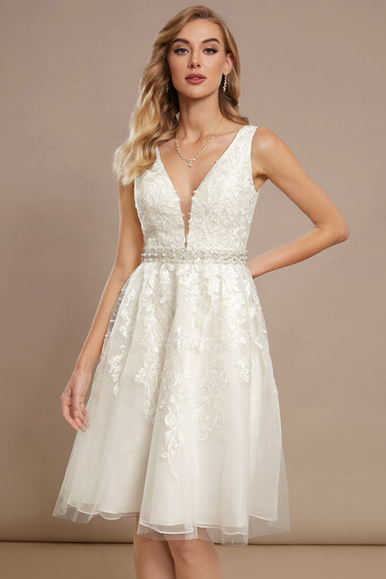 Robe Trapèze Élégance Tulle Satiné - gallery 1