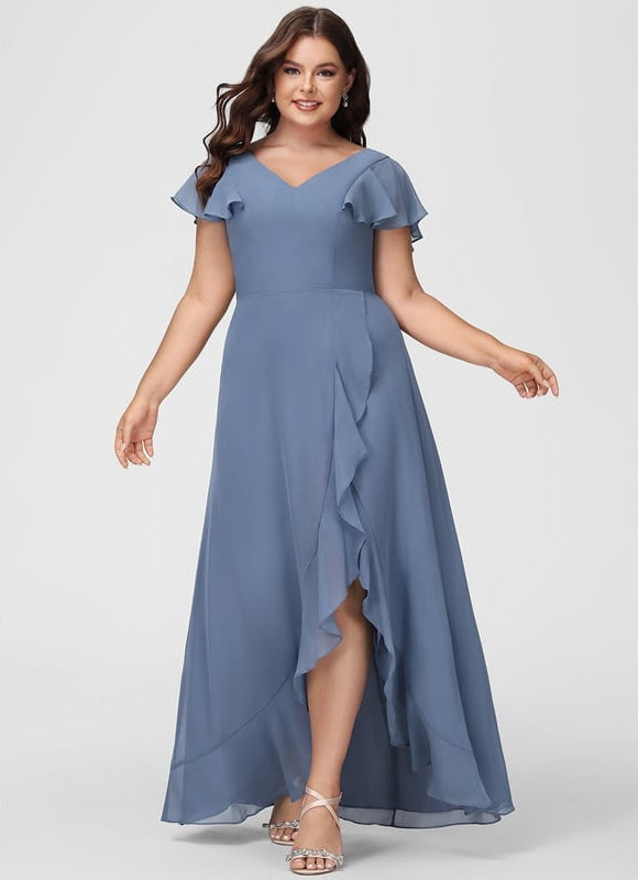 Robe Trapèze Fluide Asymétrique - gallery 7