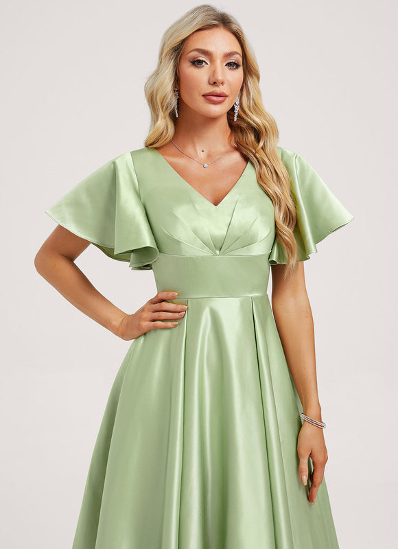 Robe Trapèze Vert Pastel Chic - gallery 3