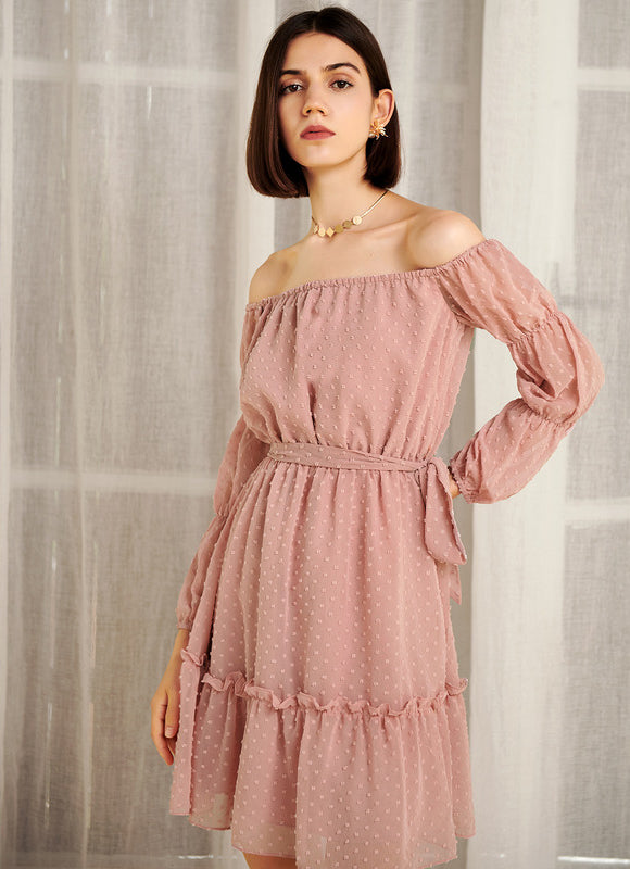Robe Trapèze Flou Pastel