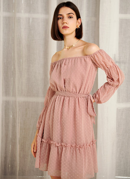 Robe Trapèze Flou Pastel