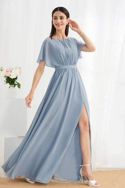 Robe Trapèze Élégance Aquatique - gallery 3