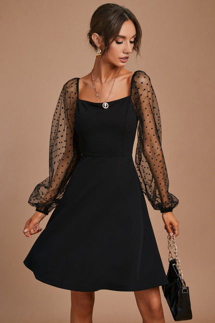 Robe Trapèze Couture Transparente