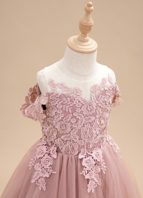 Robe Trapèze Rose Éthérée - gallery 6