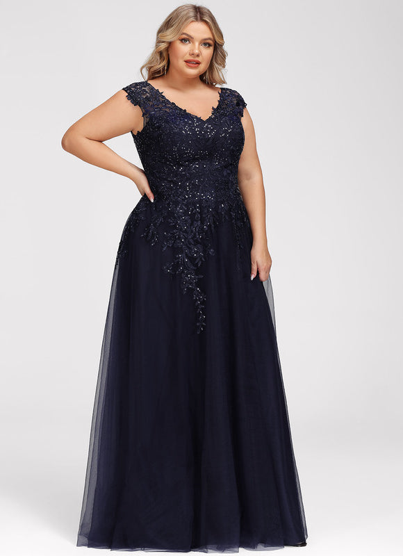Robe Trapèze Élégance Grise Tulle - gallery 8