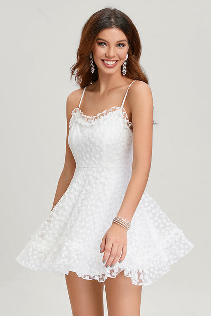 Robe Trapèze Enchantée Blanche - gallery 4