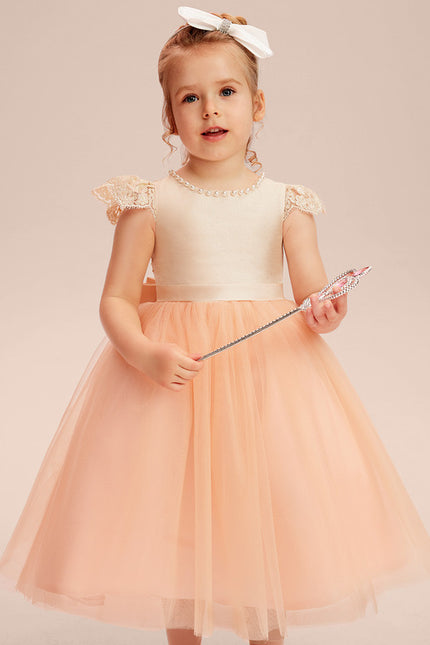 Robe Trapèze Pêche Élégante - gallery 8