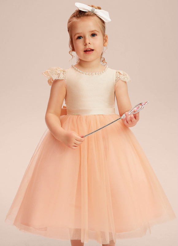 Robe Trapèze Pêche Élégante - gallery 8