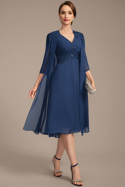 Robe Trapèze Éclat Céleste - gallery 3